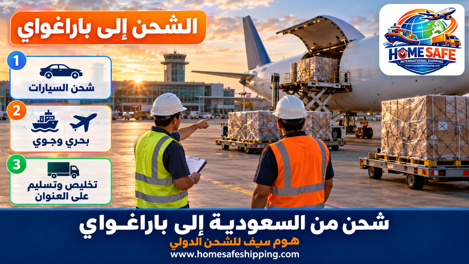 شحن من السعودية إلى باراغواي