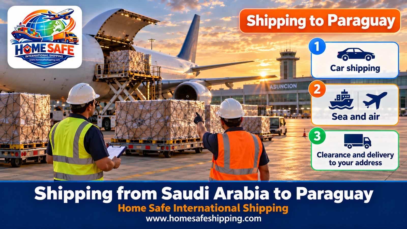 Shipping from Saudi Arabia to Paraguay