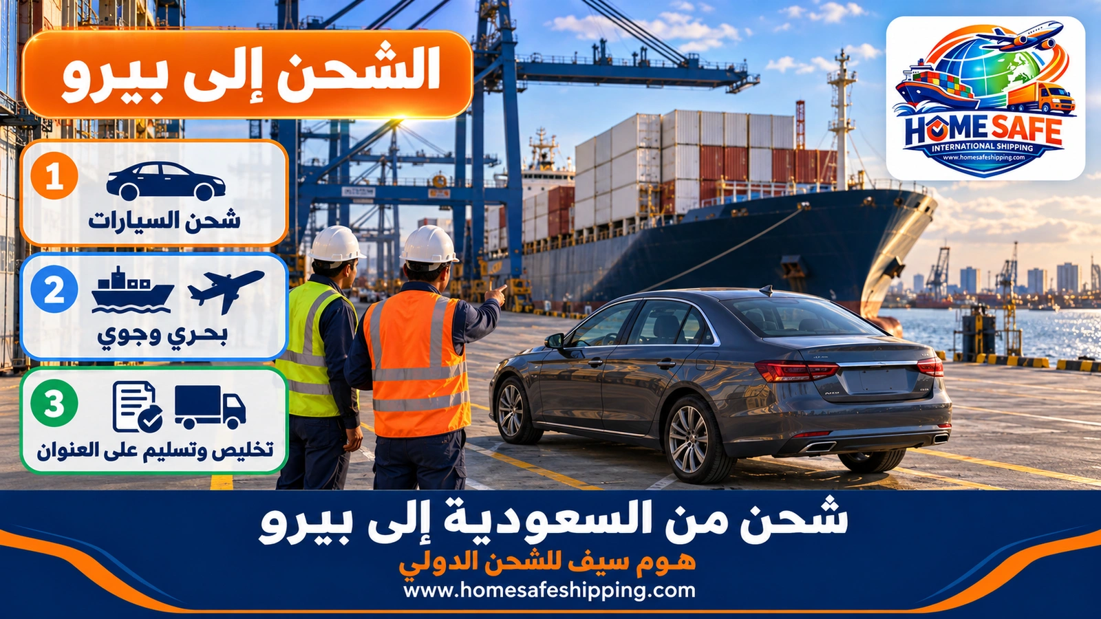 شحن من السعودية إلى بيرو