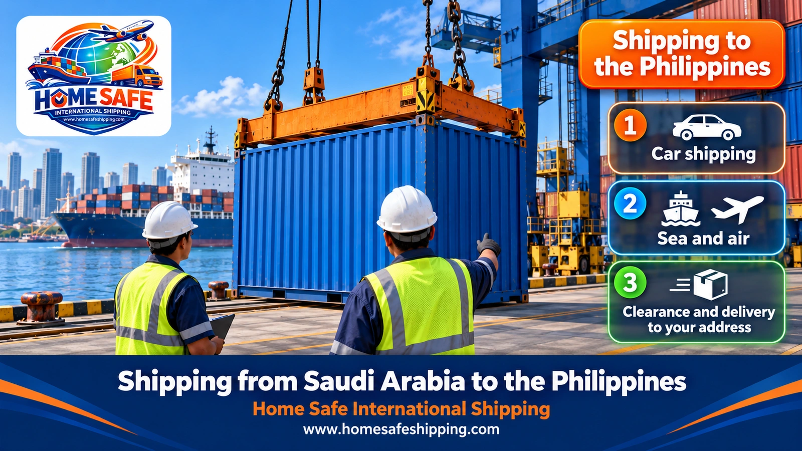 Shipping from Saudi Arabia to the Philippines