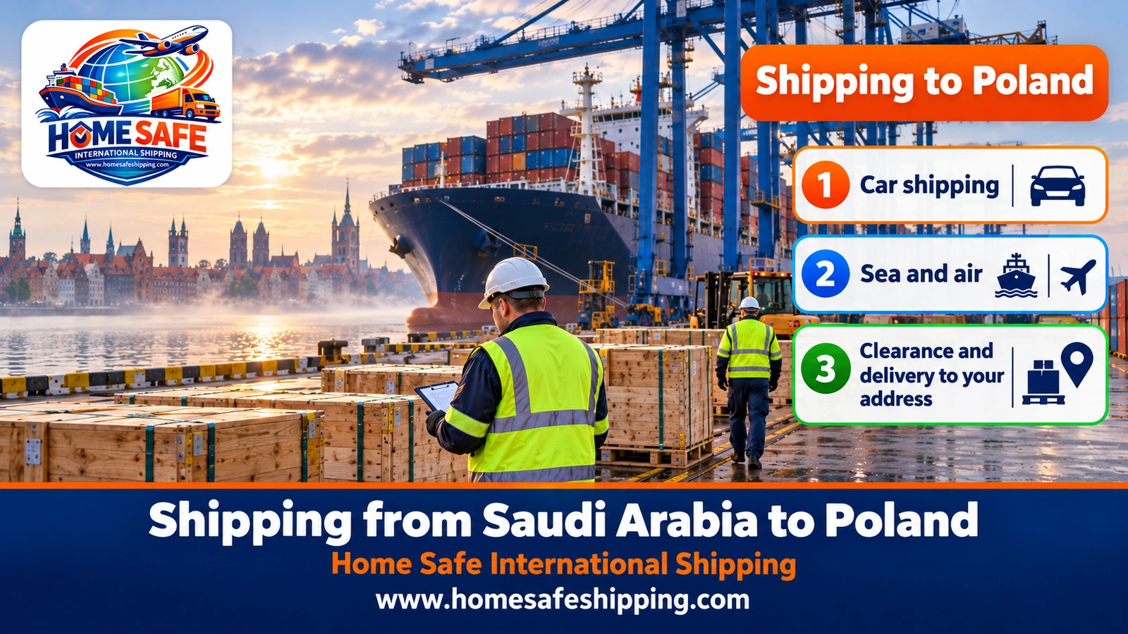 Shipping from Saudi Arabia to Poland