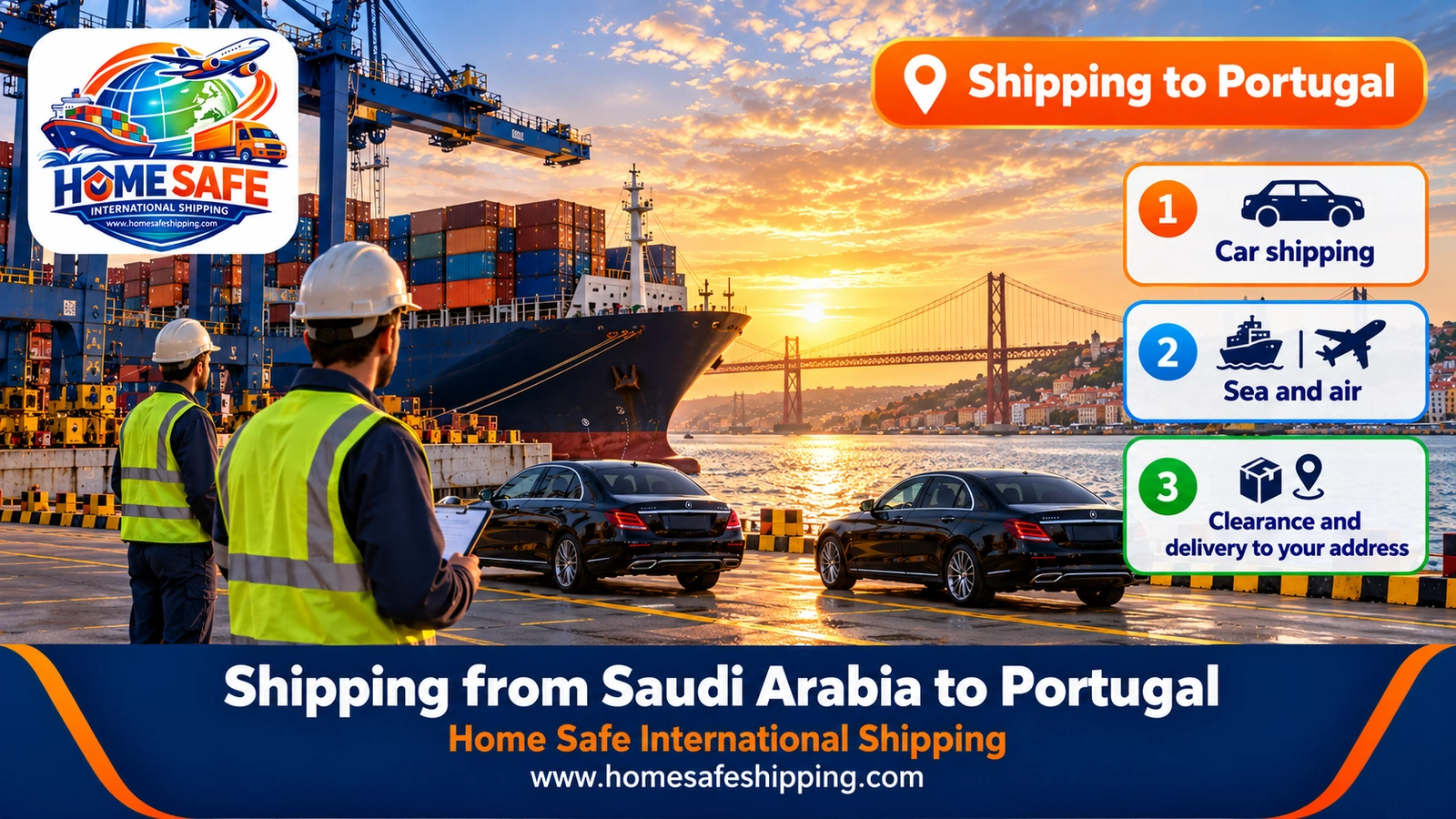 Shipping from Saudi Arabia to Portugal