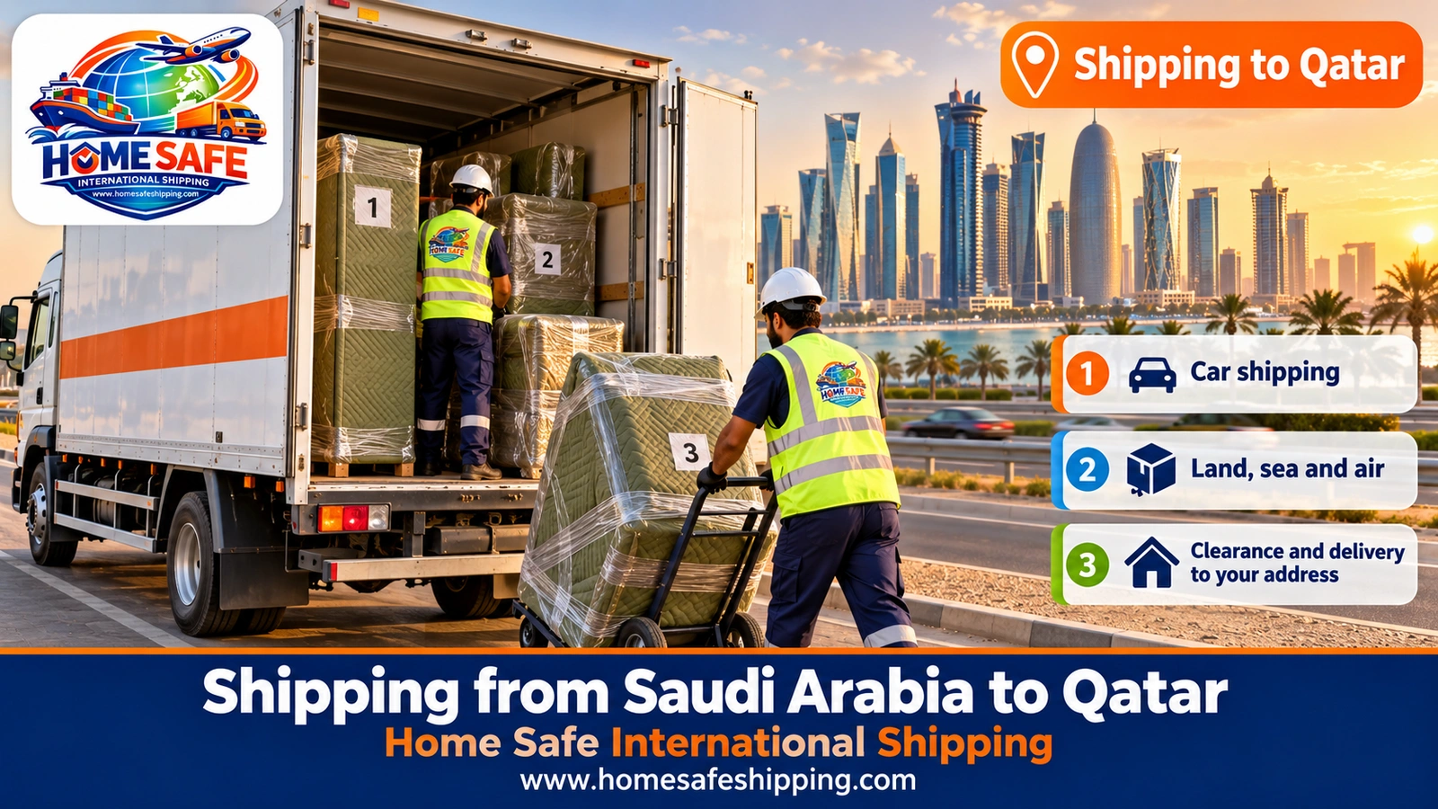Shipping from Saudi Arabia to Qatar