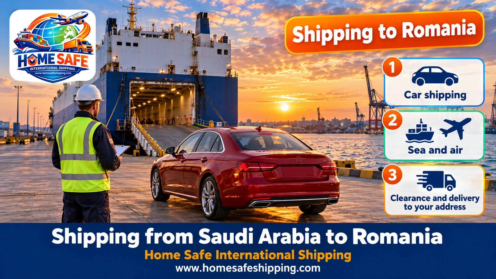 Shipping from Saudi Arabia to Romania
