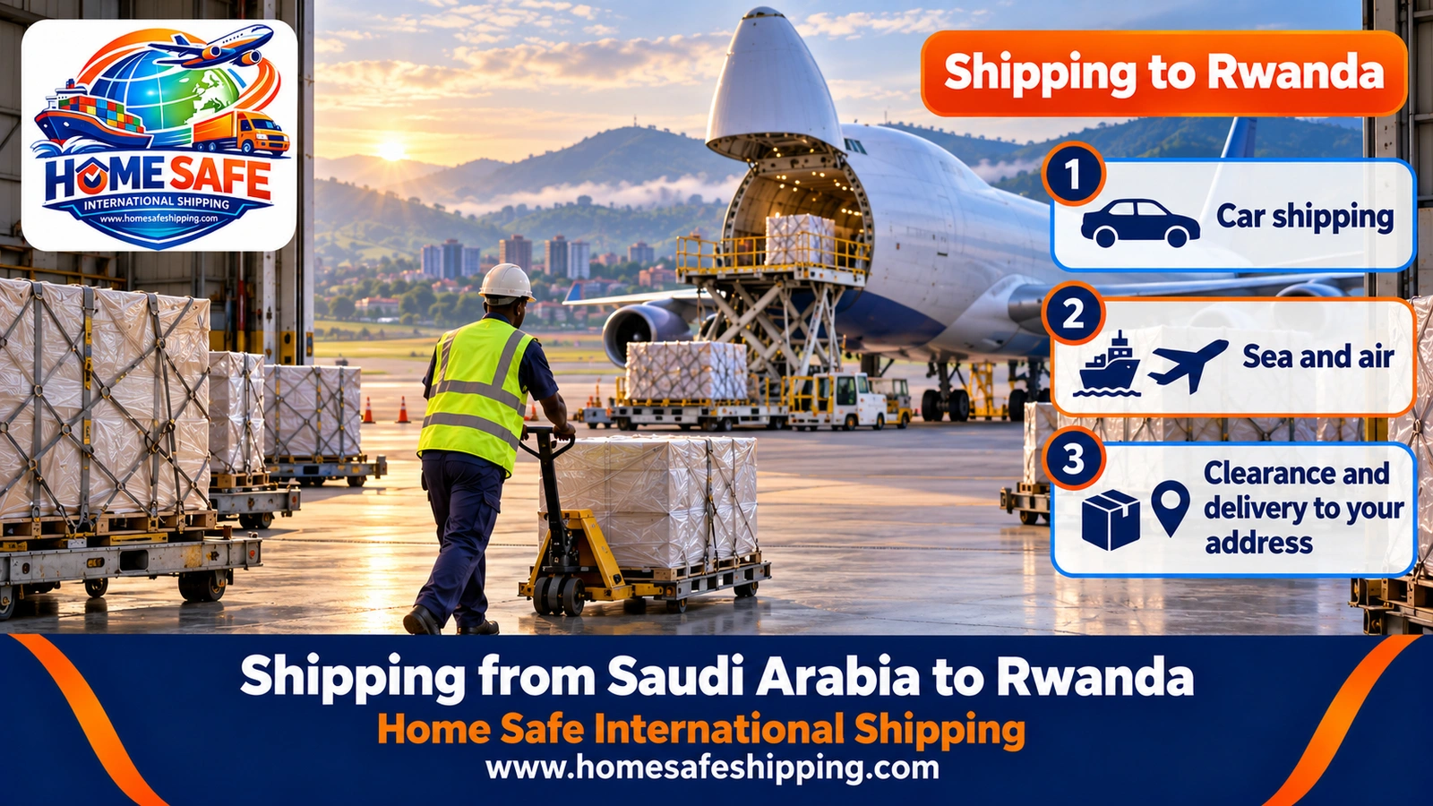 Shipping from Saudi Arabia to Rwanda