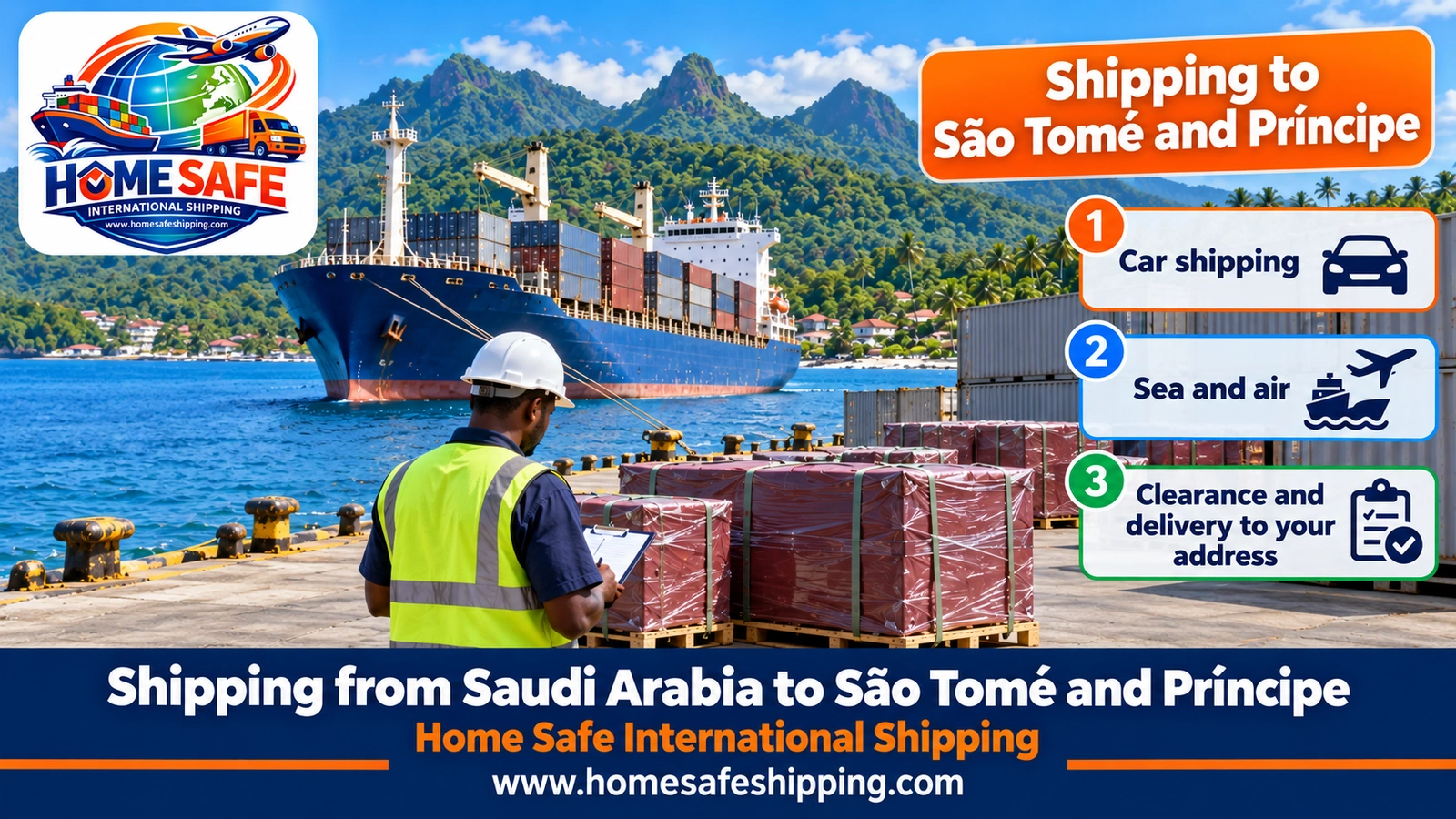 Shipping from Saudi Arabia to São Tomé and Príncipe