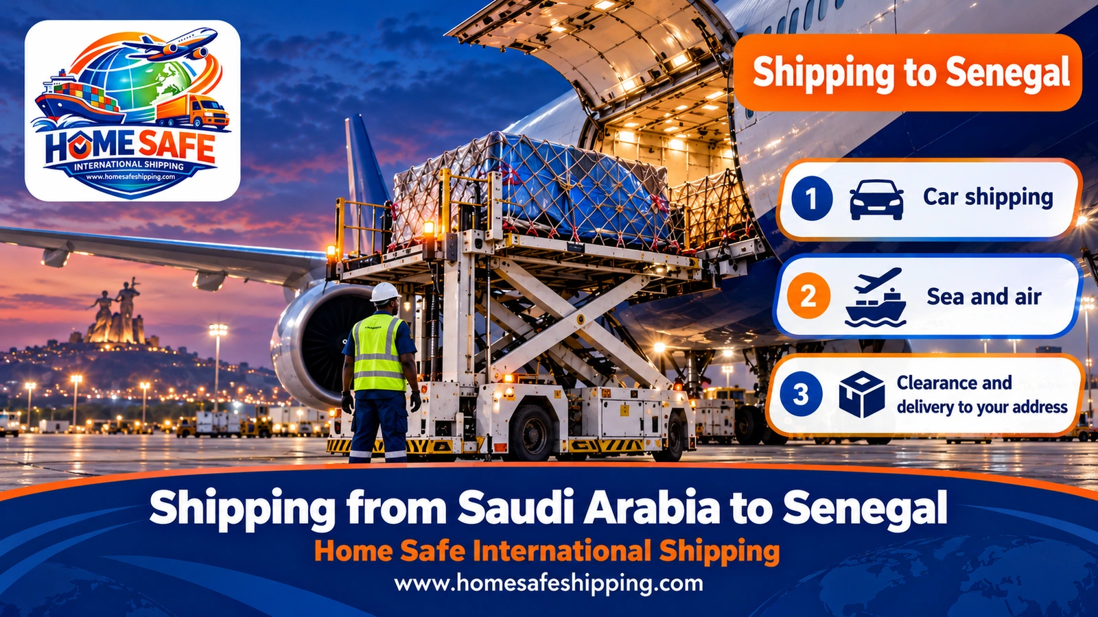 Shipping from Saudi Arabia to Senegal