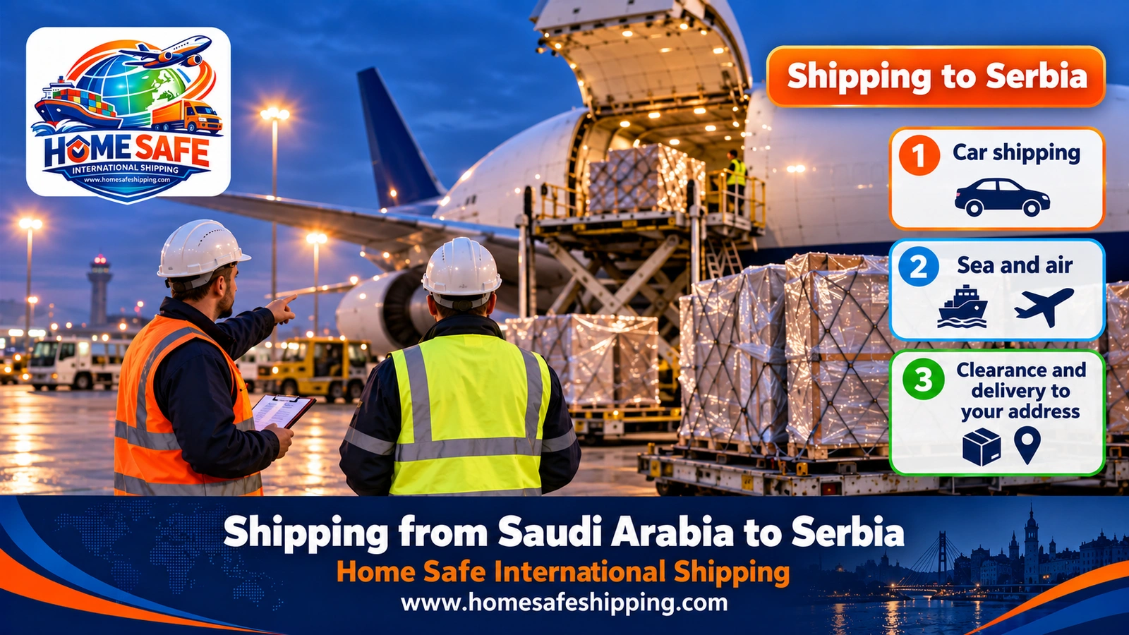 Shipping from Saudi Arabia to Serbia