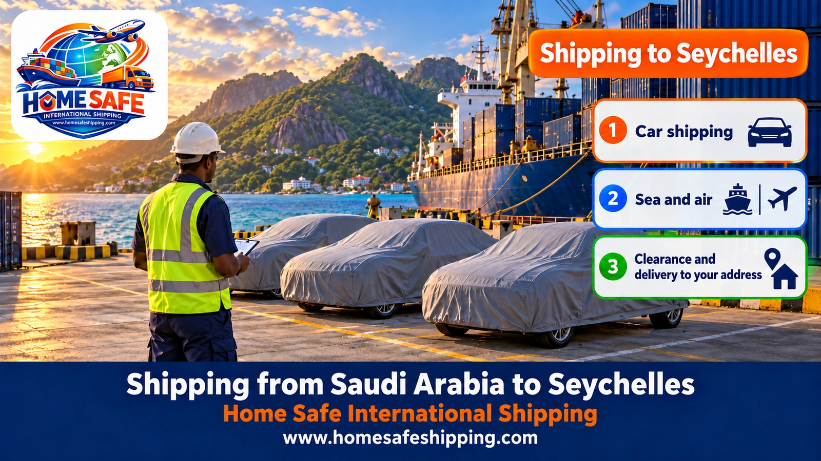 Shipping from Saudi Arabia to Seychelles