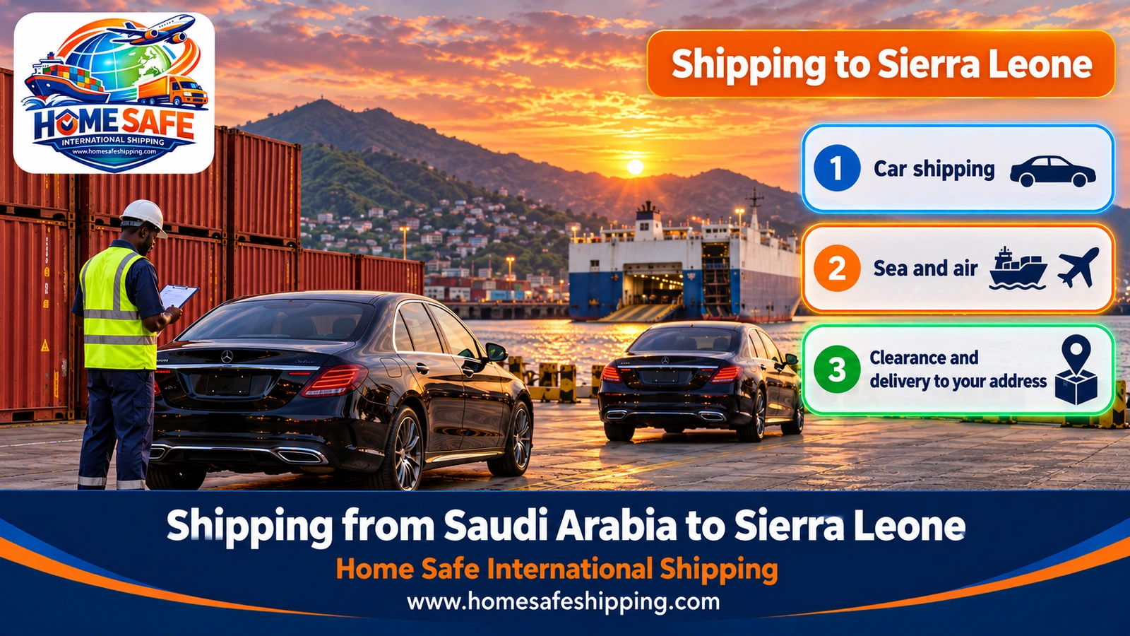Shipping from Saudi Arabia to Sierra Leone