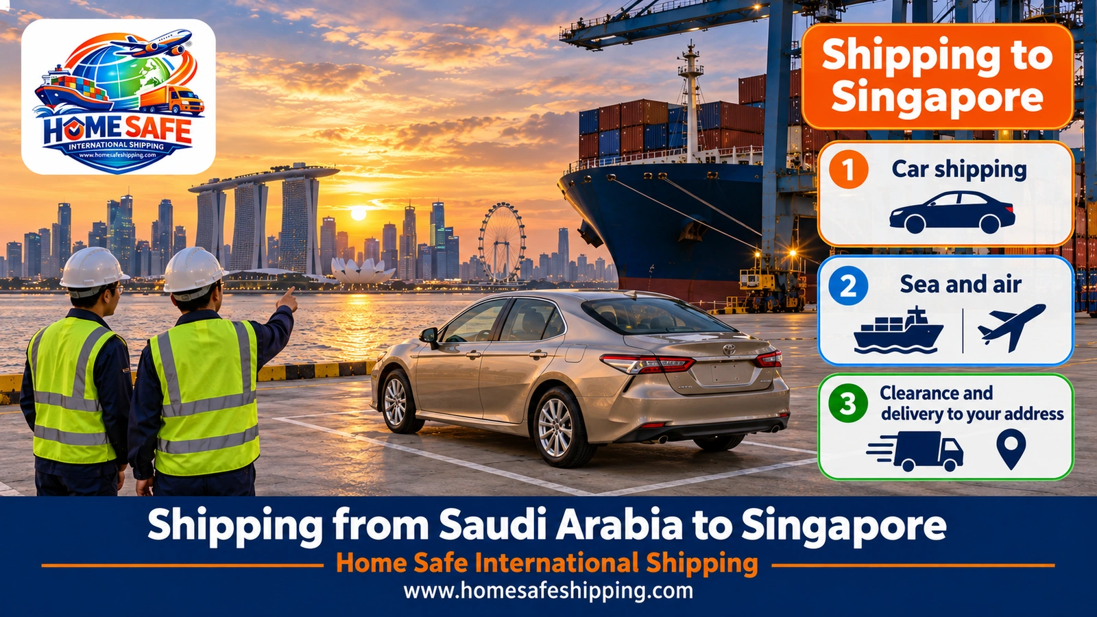 Shipping from Saudi Arabia to Singapore