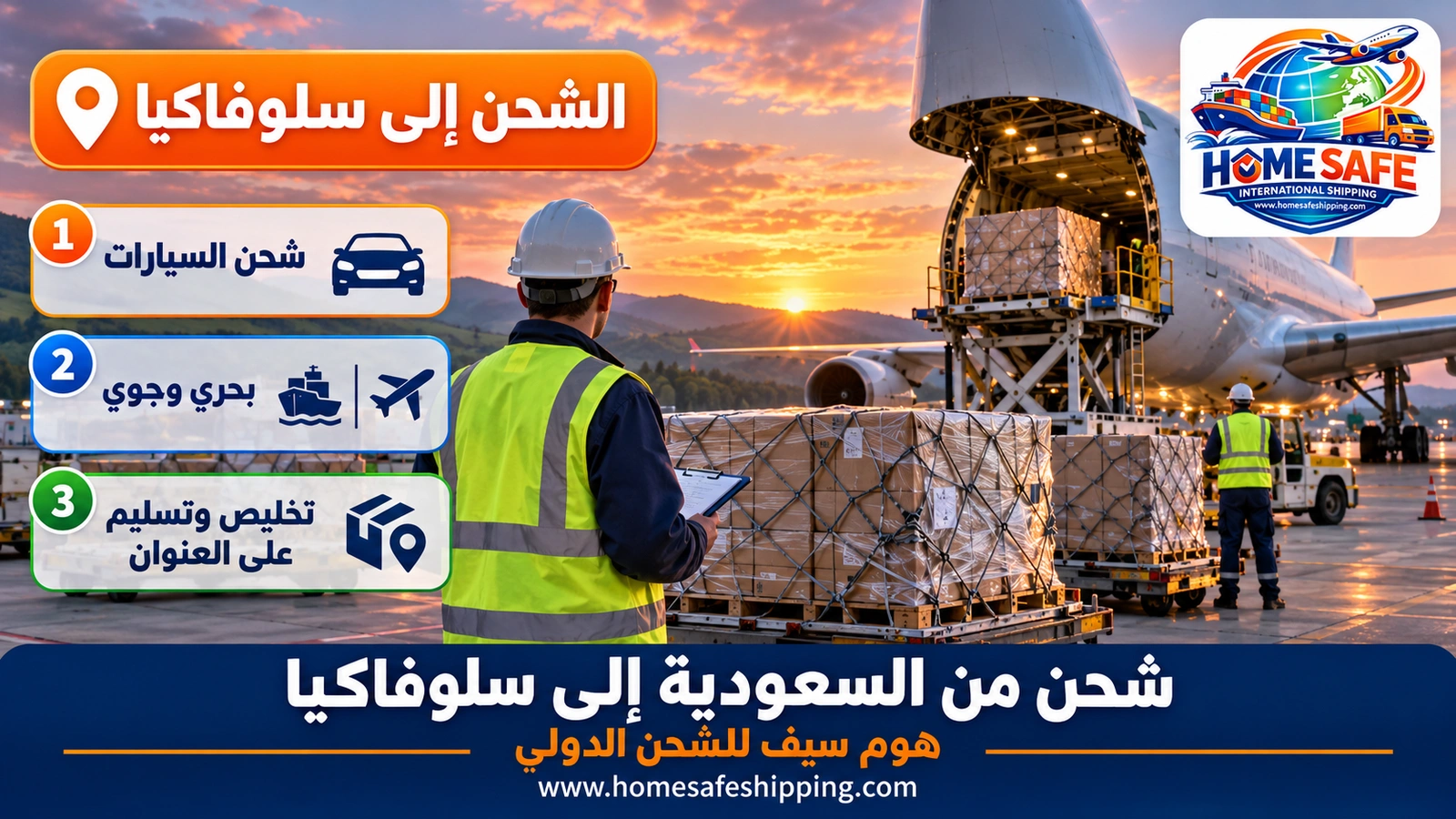 شحن من السعودية إلى سلوفاكيا