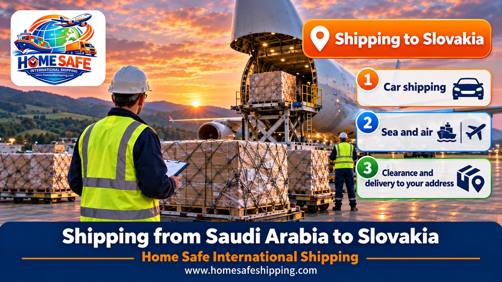 Shipping from Saudi Arabia to Slovakia