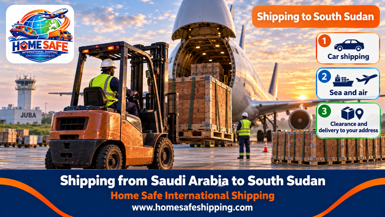 Shipping from Saudi Arabia to South Sudan
