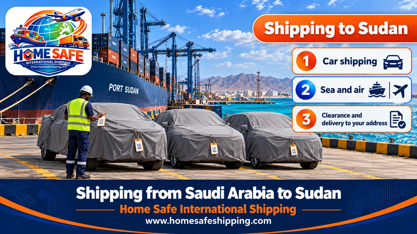 Shipping from Saudi Arabia to Sudan
