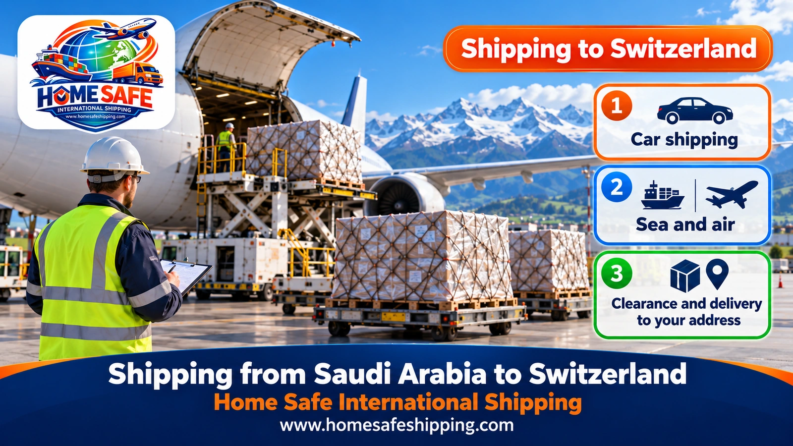 Shipping from Saudi Arabia to Switzerland