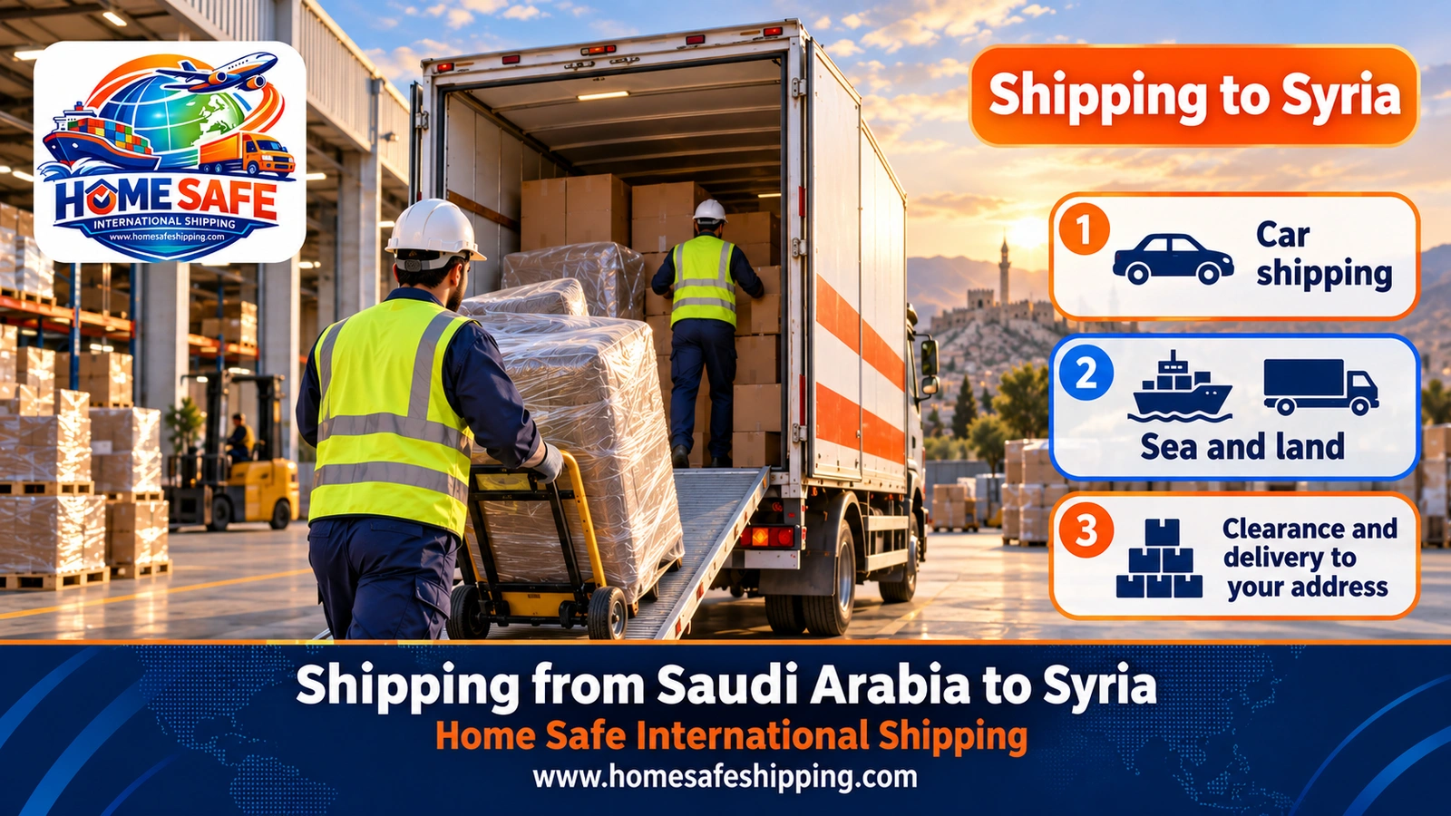 Shipping from Saudi Arabia to Syria