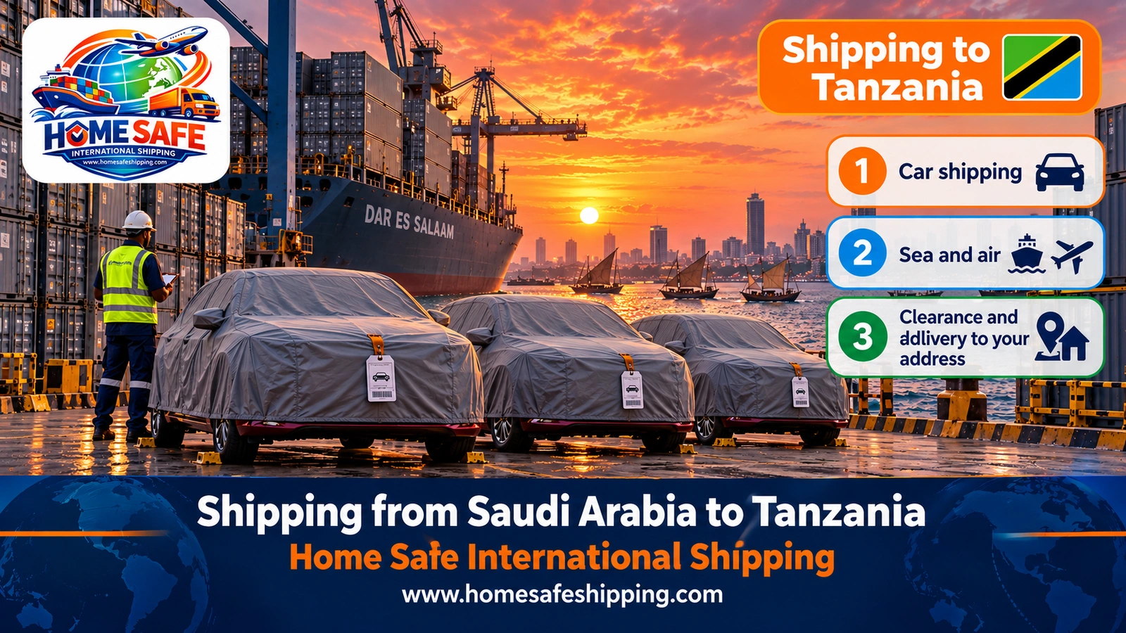 Shipping from Saudi Arabia to Tanzania