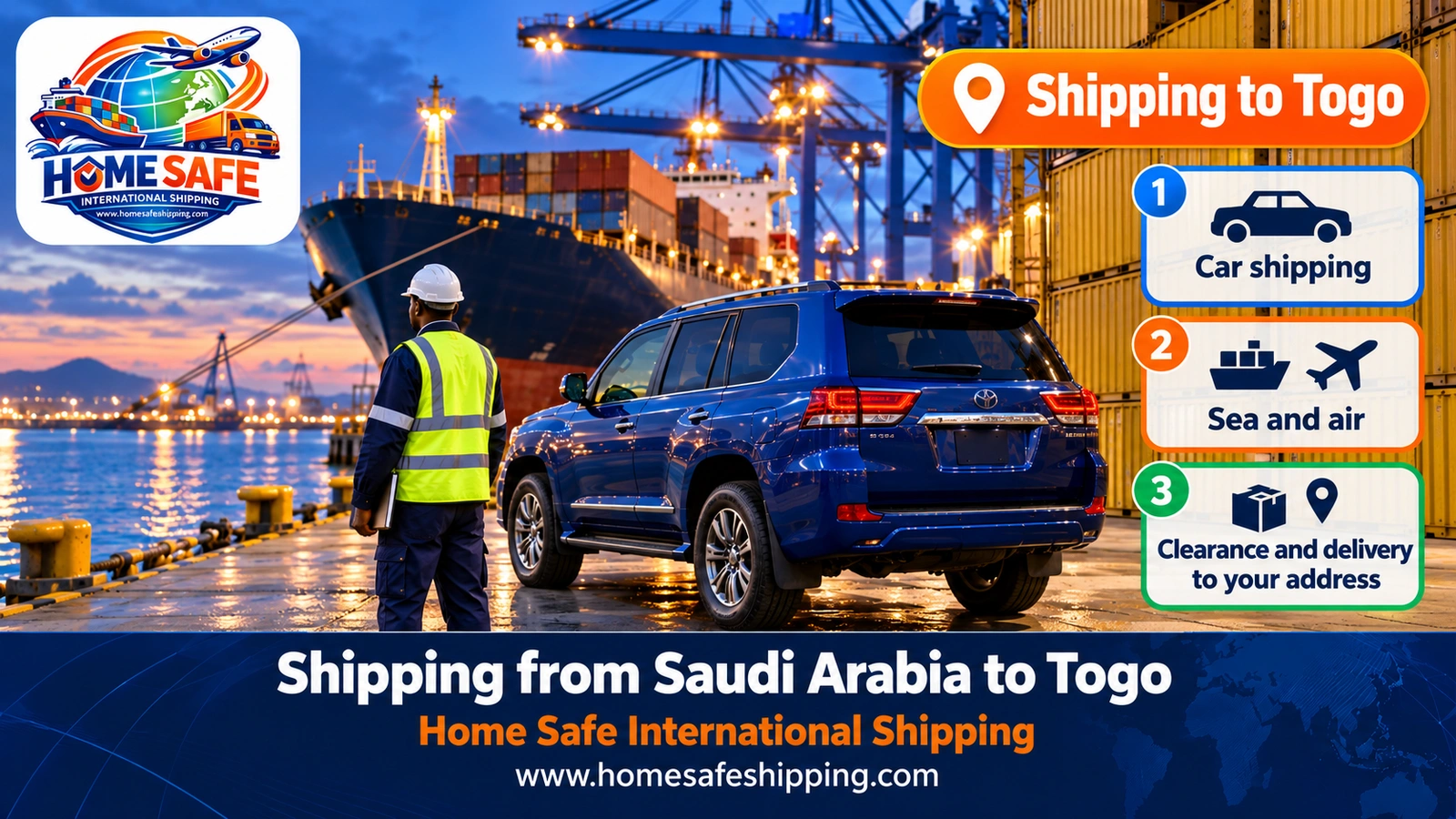 Shipping from Saudi Arabia to Togo