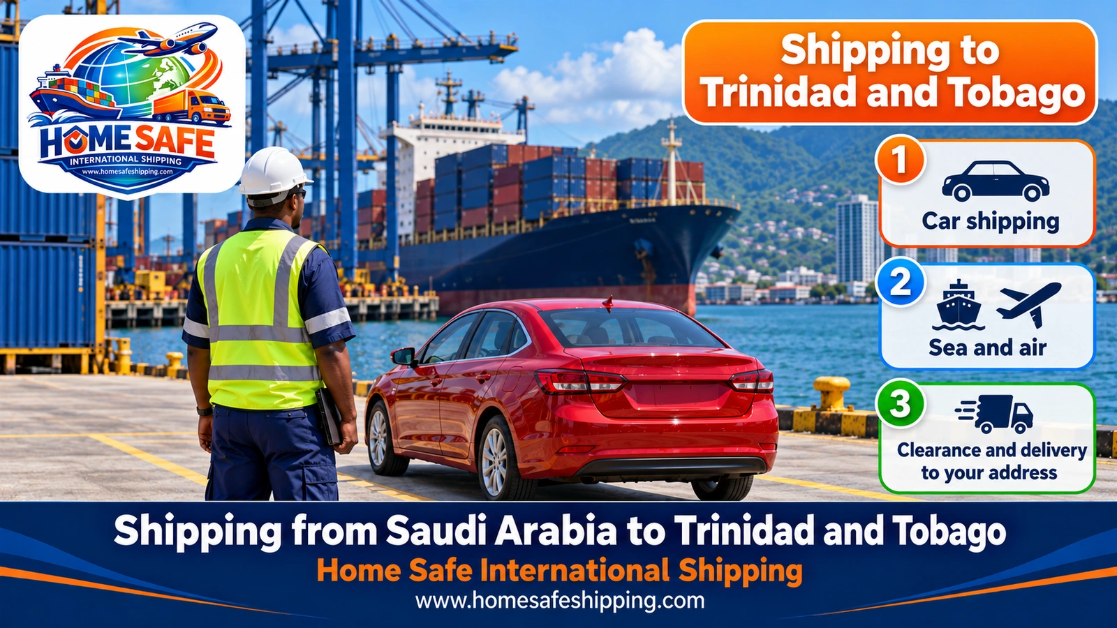 Shipping from Saudi Arabia to Trinidad and Tobago