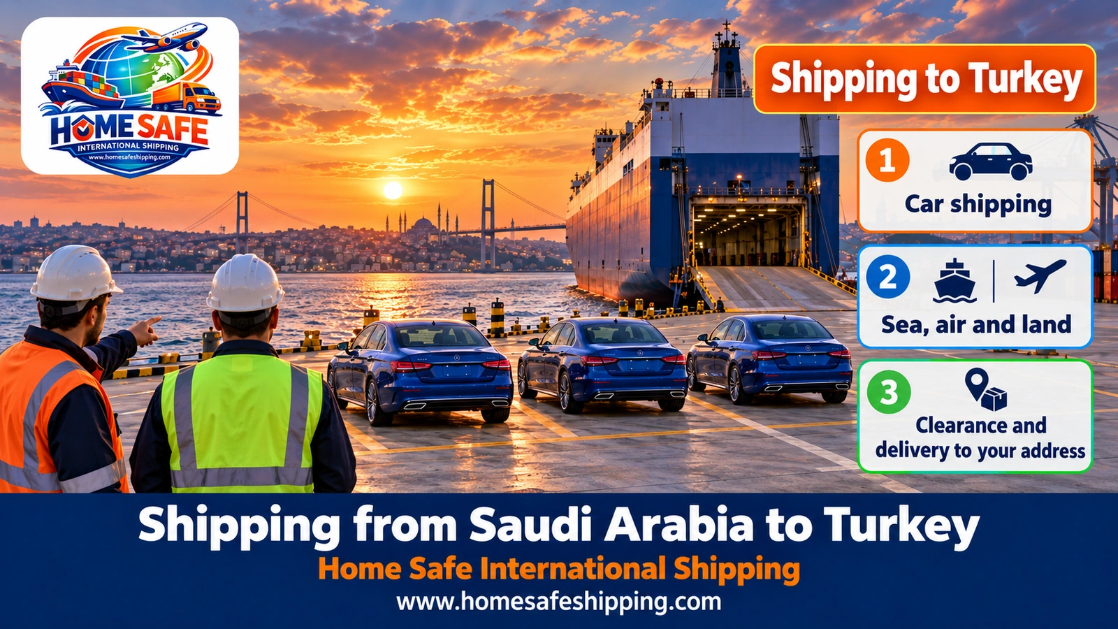 Shipping from Saudi Arabia to Turkey
