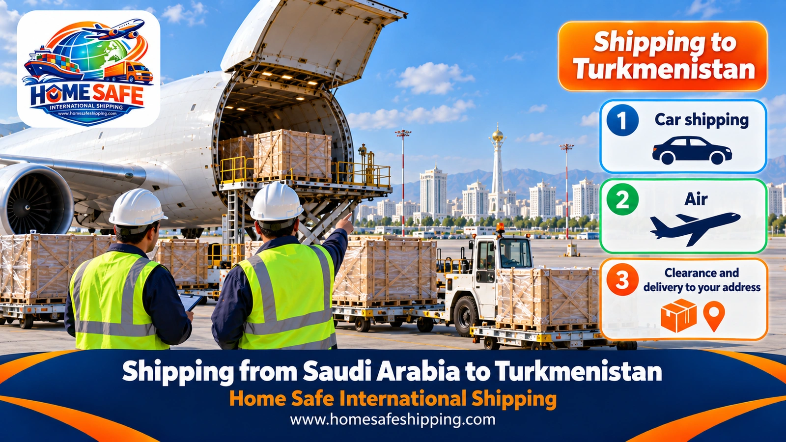 Shipping from Saudi Arabia to Turkmenistan