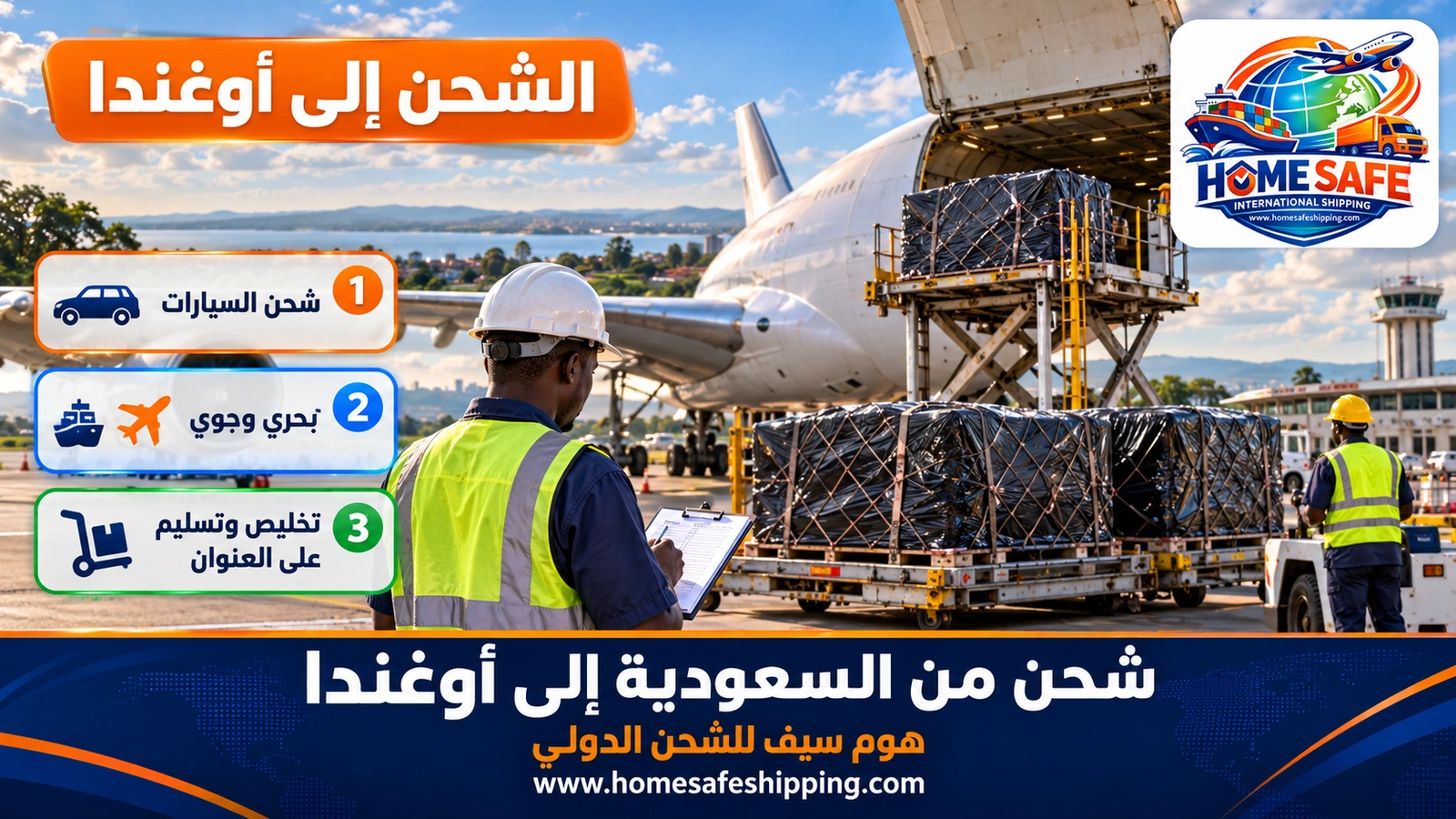 شحن من السعودية إلى أوغندا