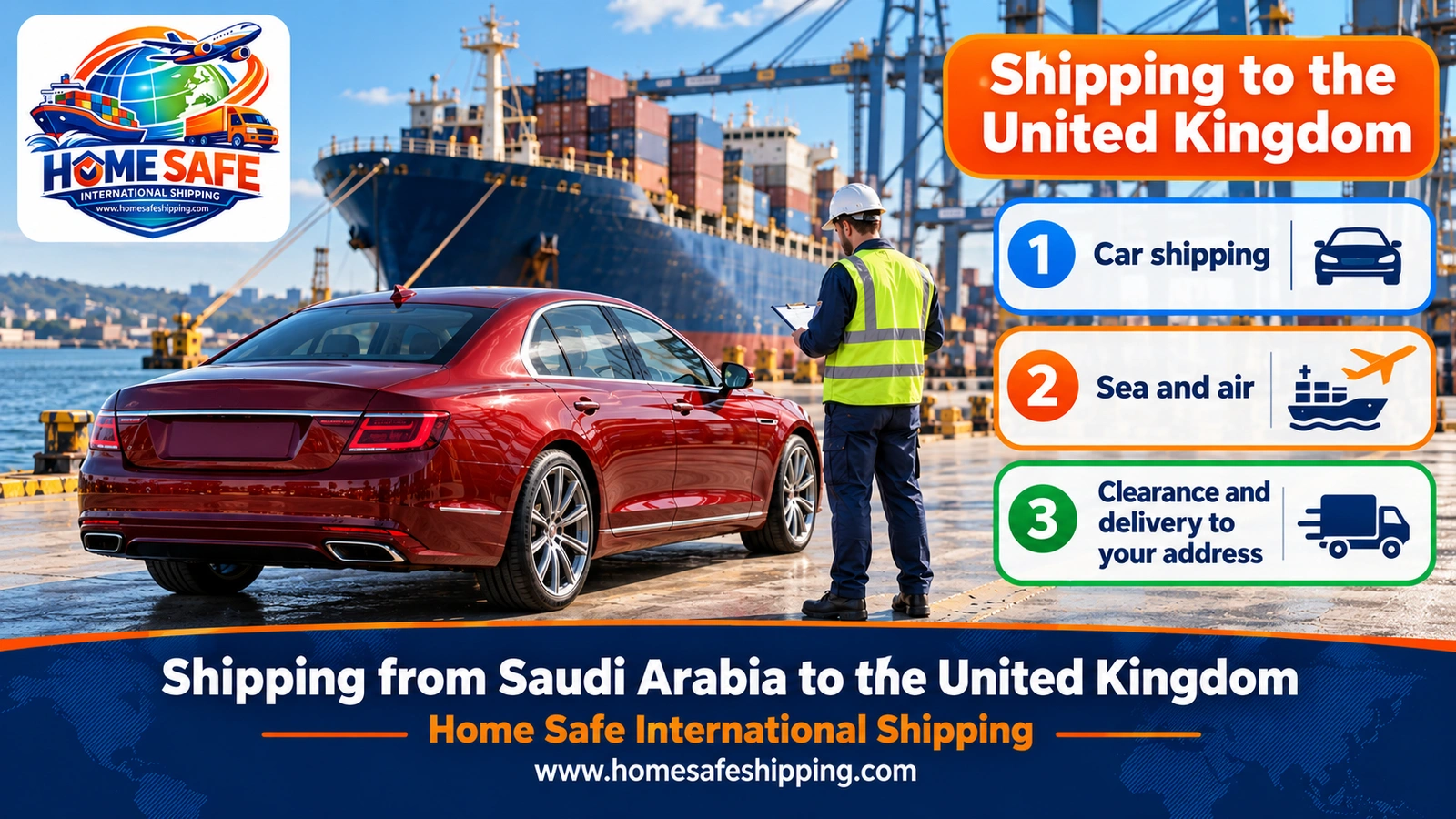 Shipping from Saudi Arabia to the United Kingdom