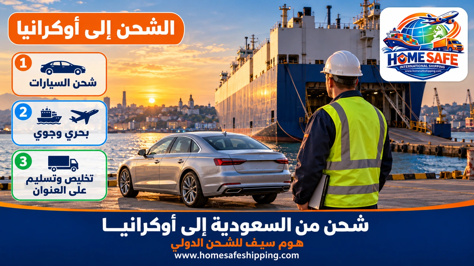 شحن من السعودية إلى أوكرانيا