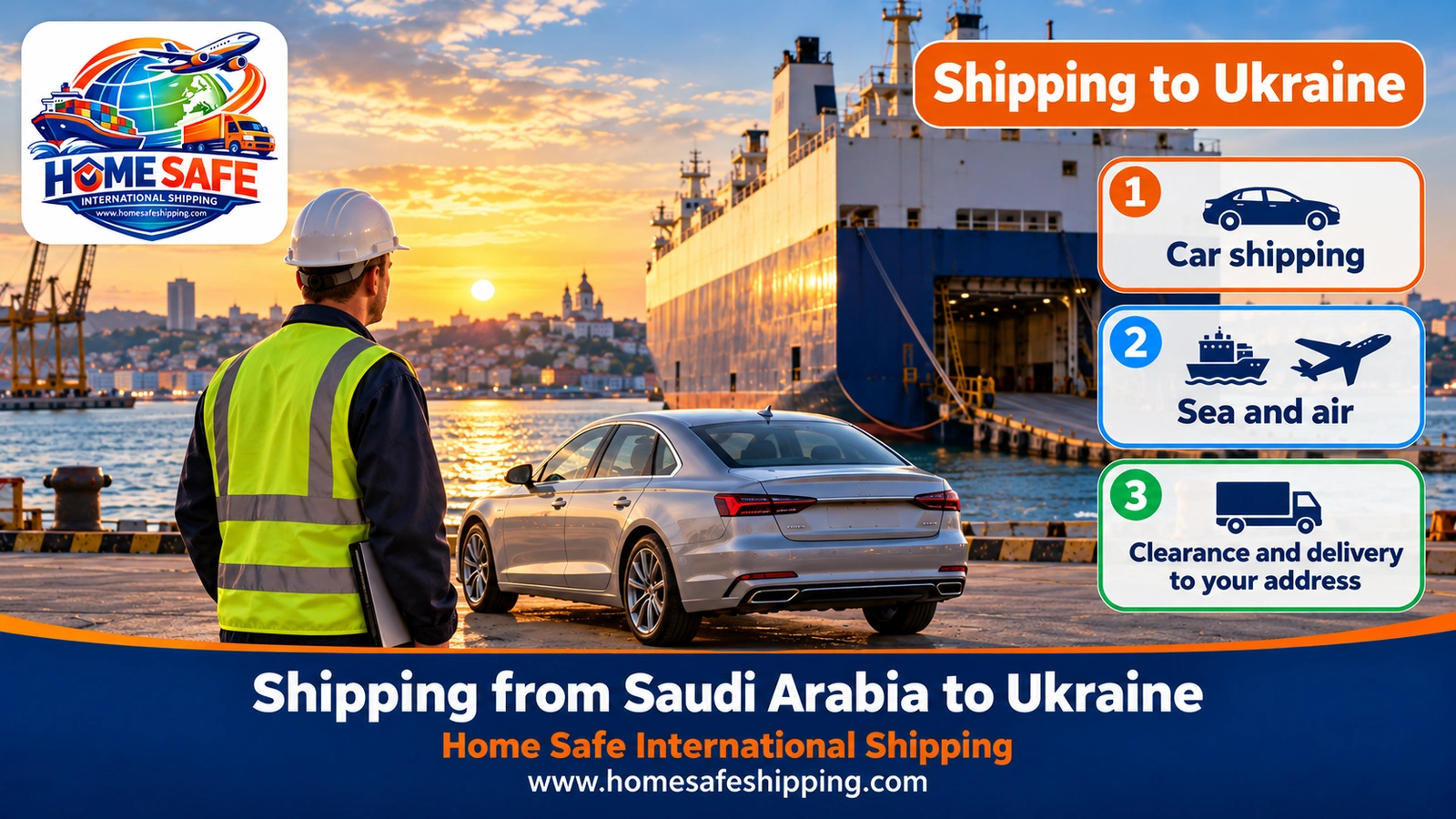 Shipping from Saudi Arabia to Ukraine