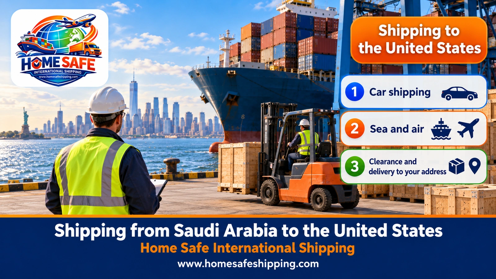 Shipping from Saudi Arabia to the United States