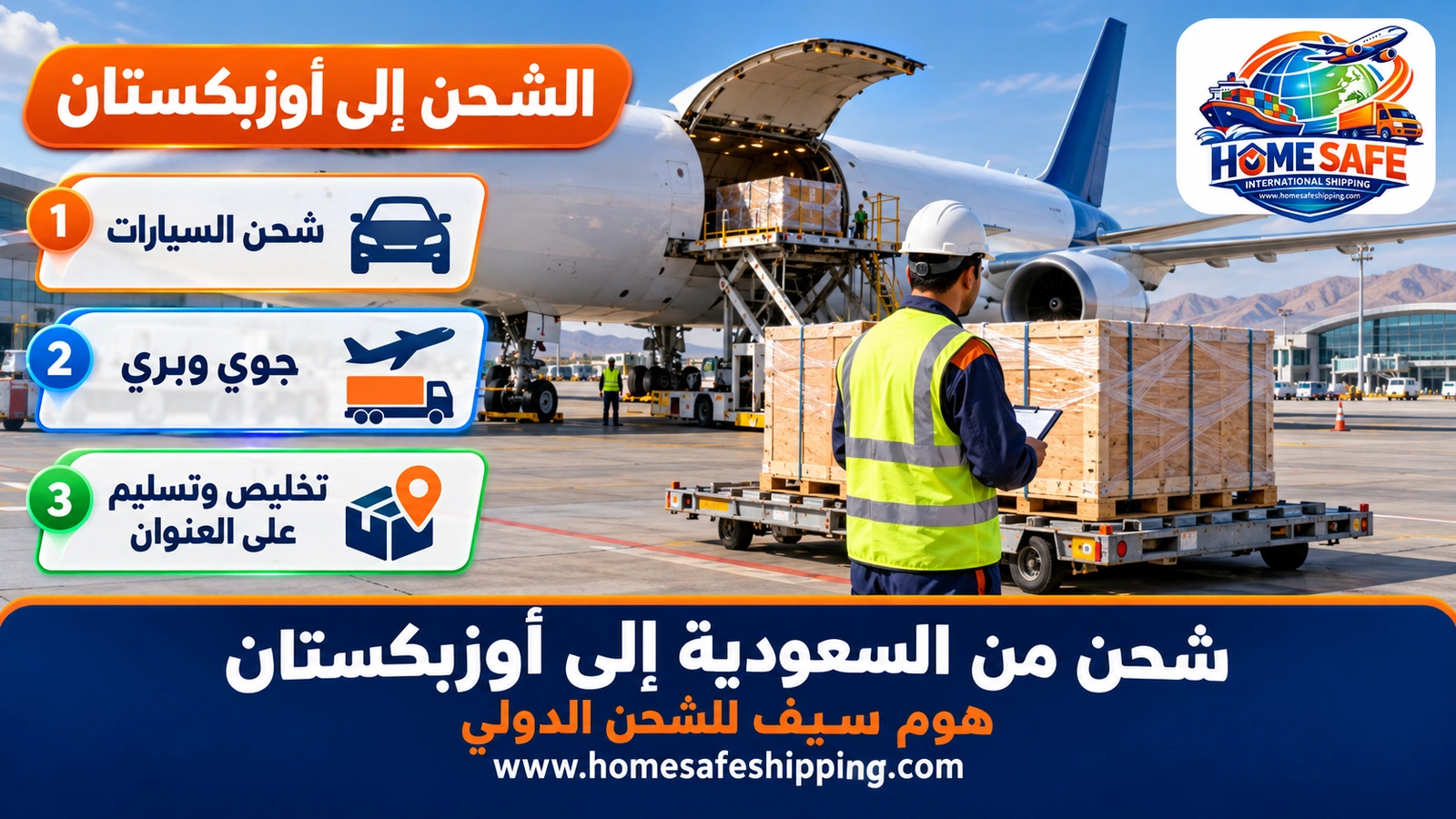 شحن من السعودية إلى أوزبكستان