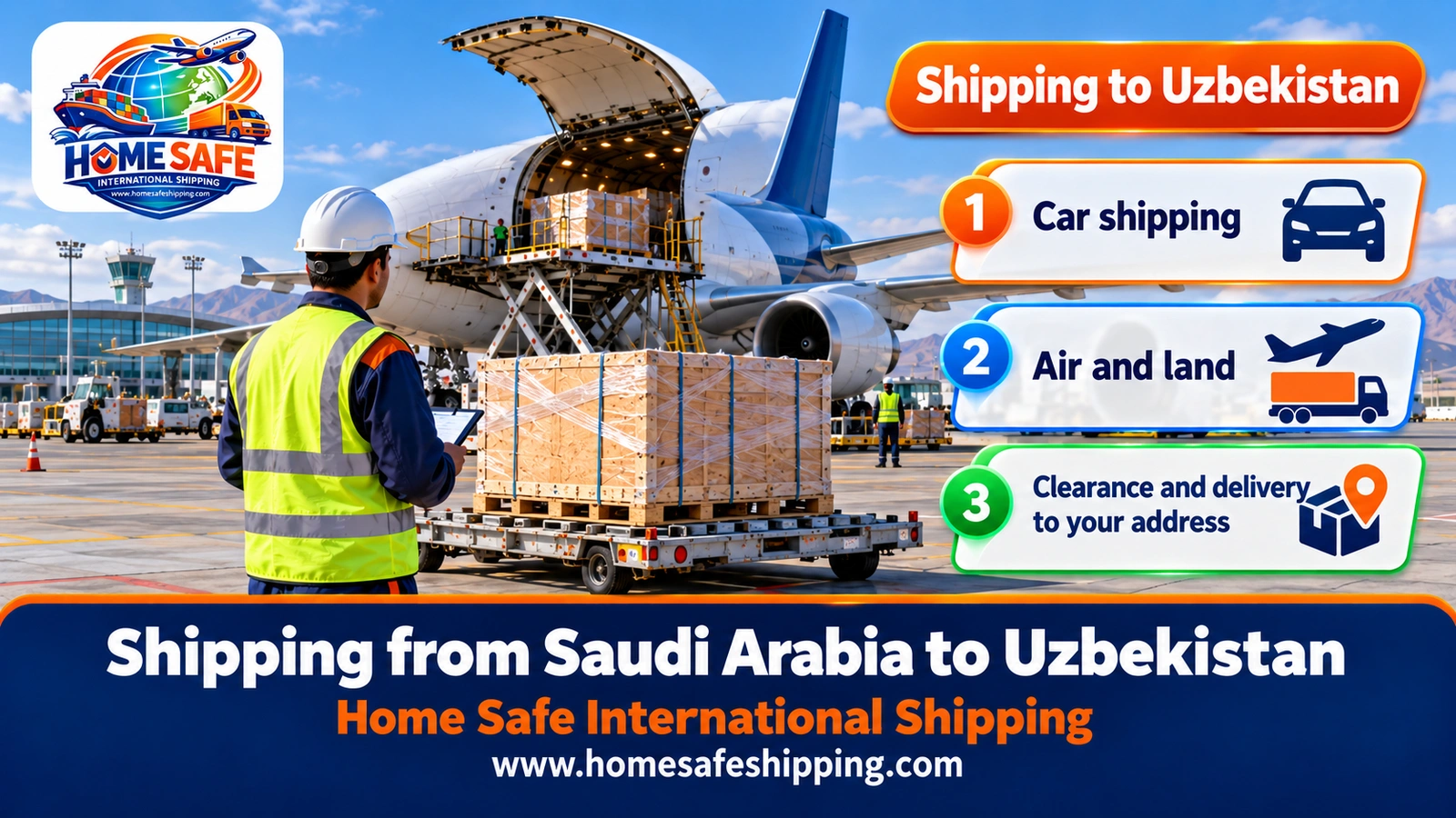 Shipping from Saudi Arabia to Uzbekistan