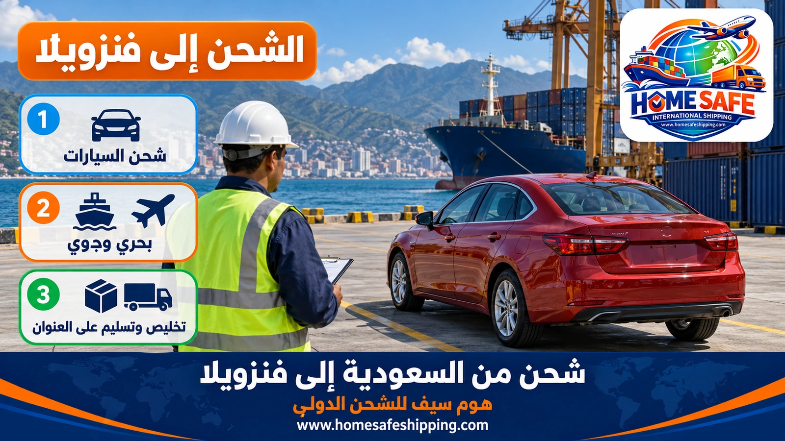 شحن من السعودية إلى فنزويلا