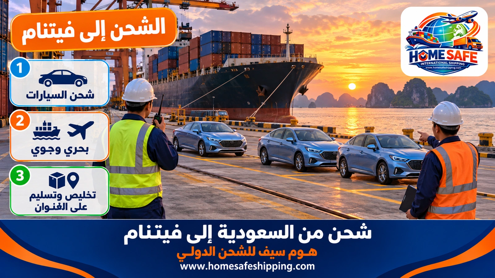 شحن من السعودية إلى فيتنام