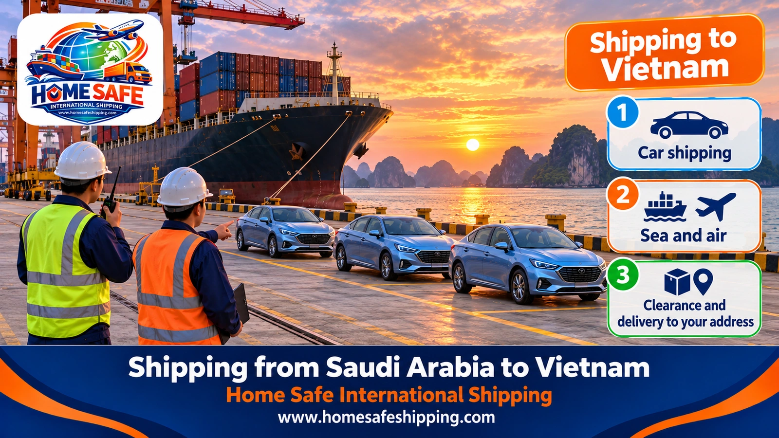 Shipping from Saudi Arabia to Vietnam