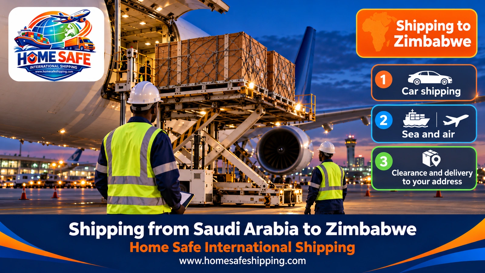 Shipping from Saudi Arabia to Zimbabwe