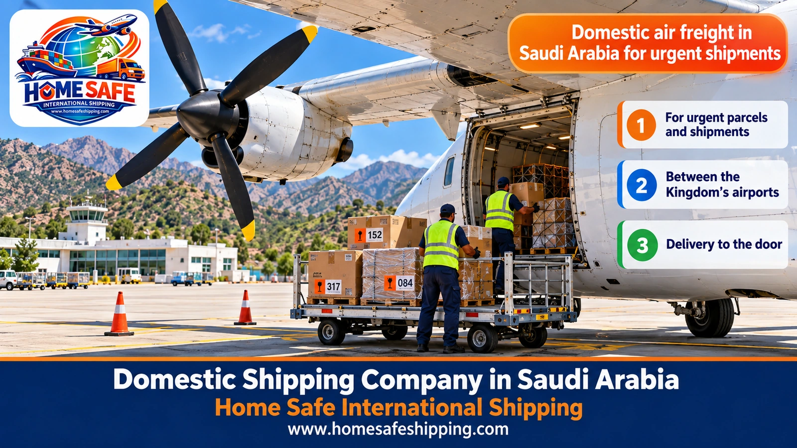 Domestic air freight in Saudi Arabia for urgent shipments