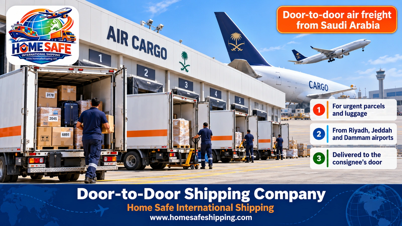 Door-to-door air freight from Saudi Arabia