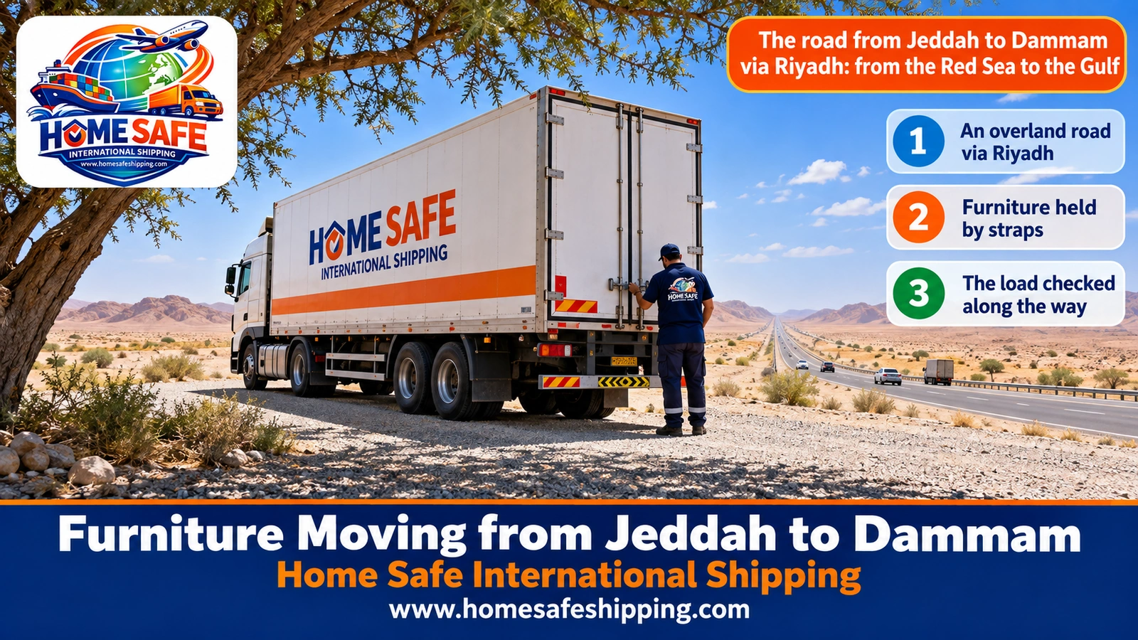 The road from Jeddah to Dammam via Riyadh: from the Red Sea to the Gulf