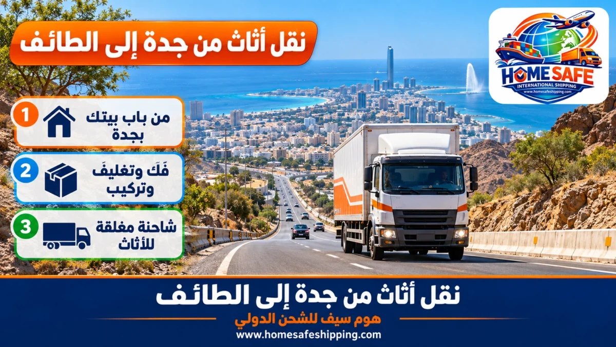 نقل أثاث من جدة إلى الطائف