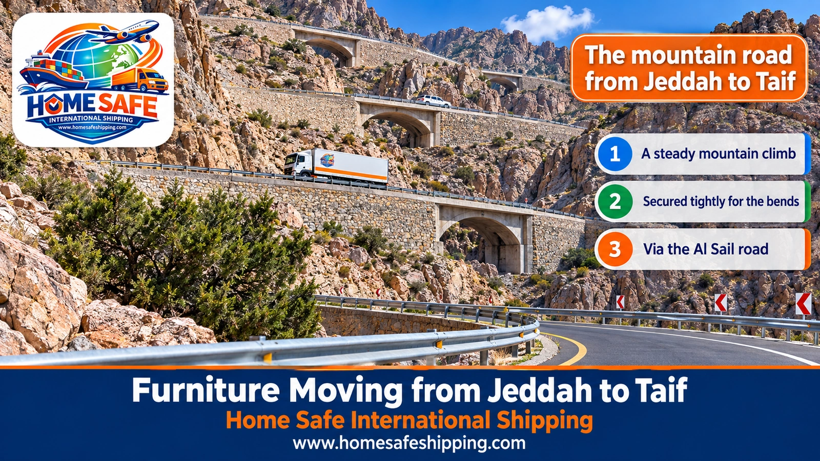 The mountain road from Jeddah to Taif