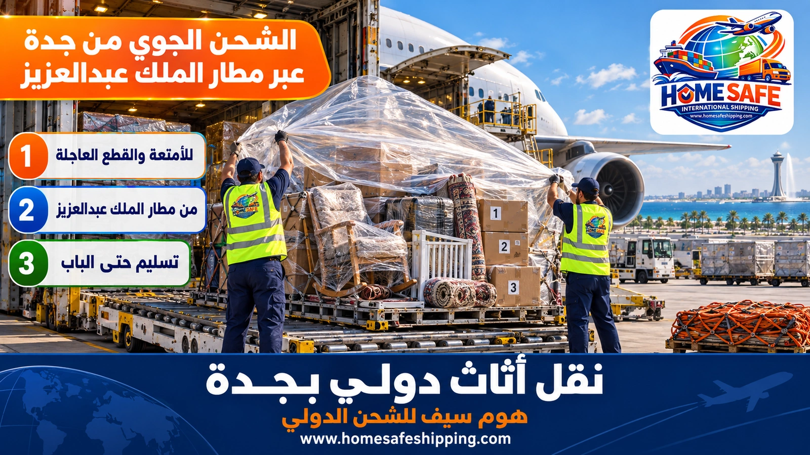 الشحن الجوي من جدة عبر مطار الملك عبدالعزيز
