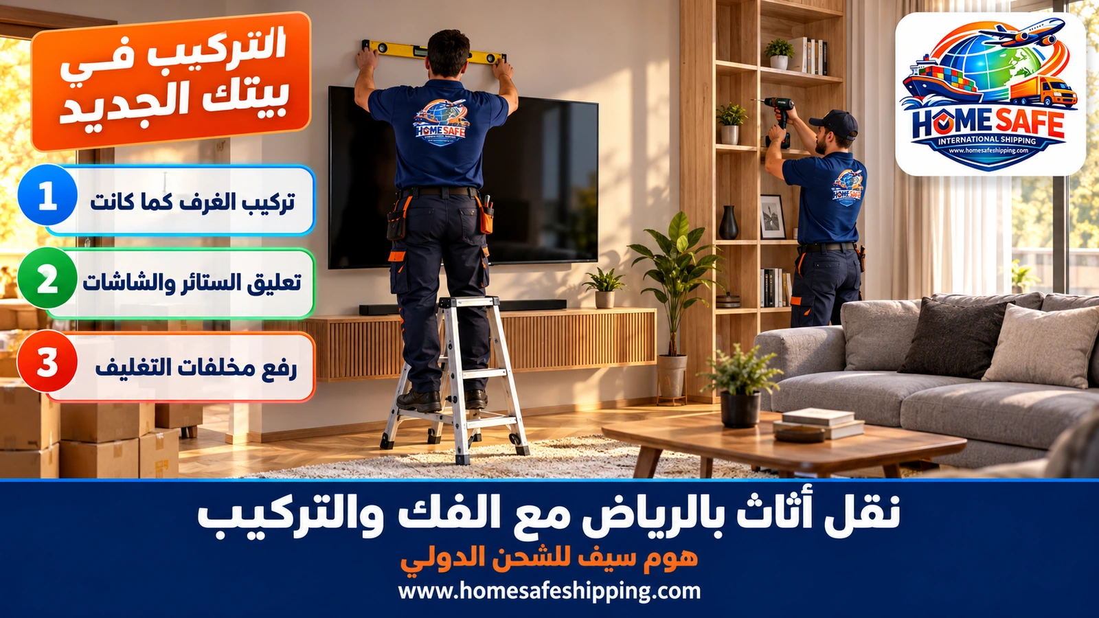 تركيب الأثاث بعد نقله في الرياض