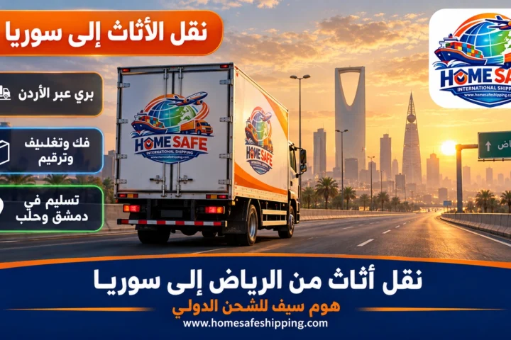 شركة نقل أثاث من الرياض إلى سوريا