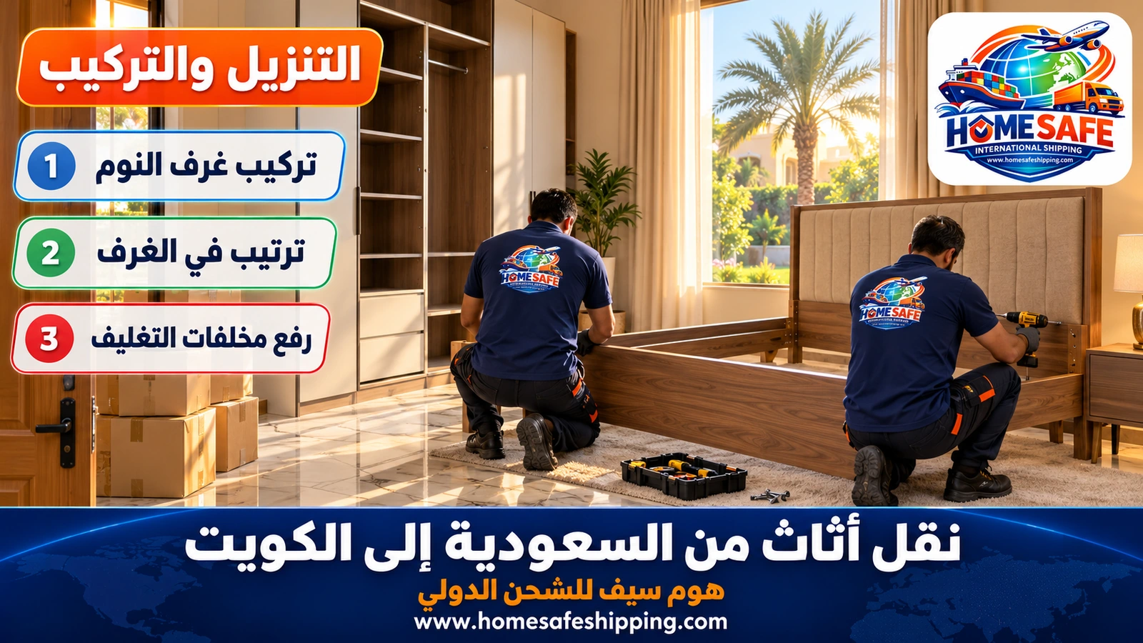 تنزيل وتركيب الأثاث في الكويت