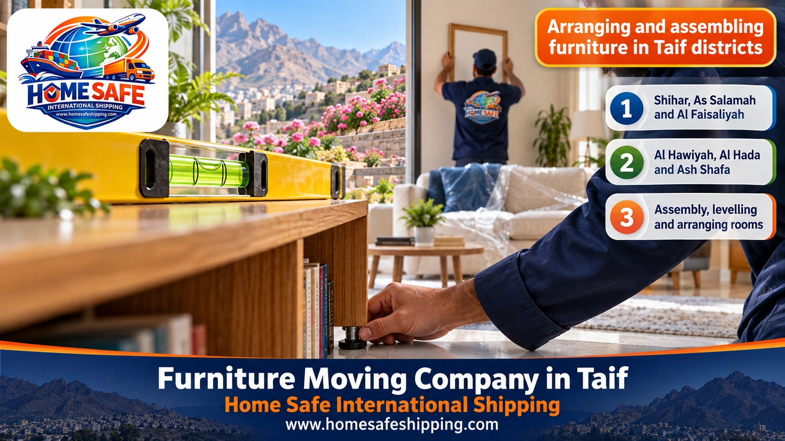 Arranging and assembling furniture in Taif districts