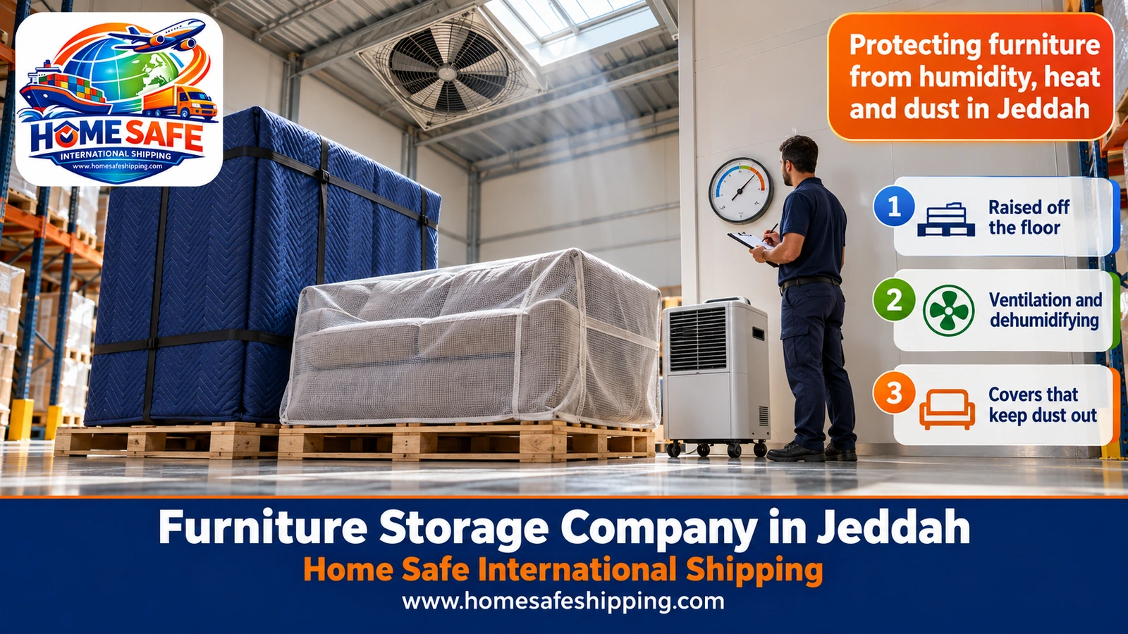 Protecting furniture from humidity, heat and dust in Jeddah