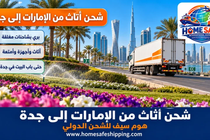 شحن أثاث من الإمارات إلى جدة
