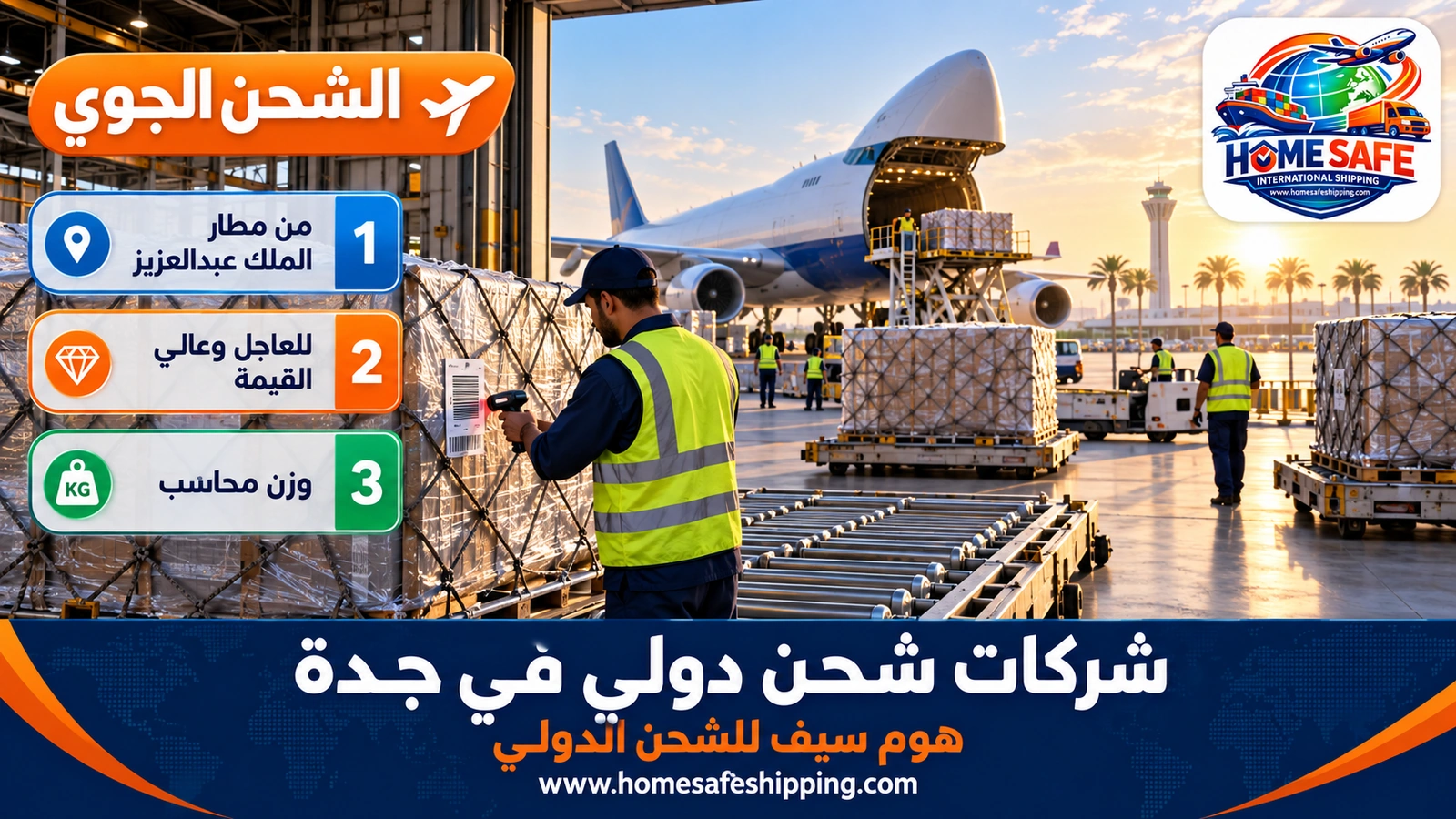 الشحن الجوي من مطار الملك عبدالعزيز في جدة